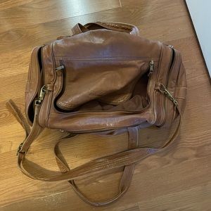 leather duffel bag